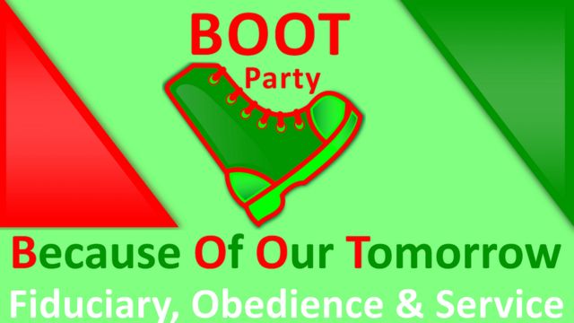 ABDULLAHI IBRAHIM  , Political Party - BP ( Boot Party )