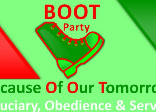 KADO KABIR  , Political Party - BP ( Boot Party)